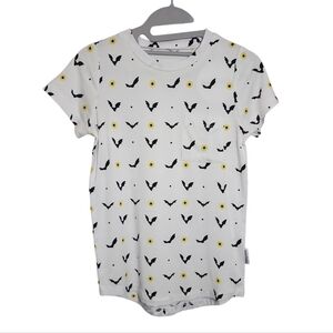 Jude & Dahlia Bamboo 3/4T Pocket Tee - Sunflower Bats